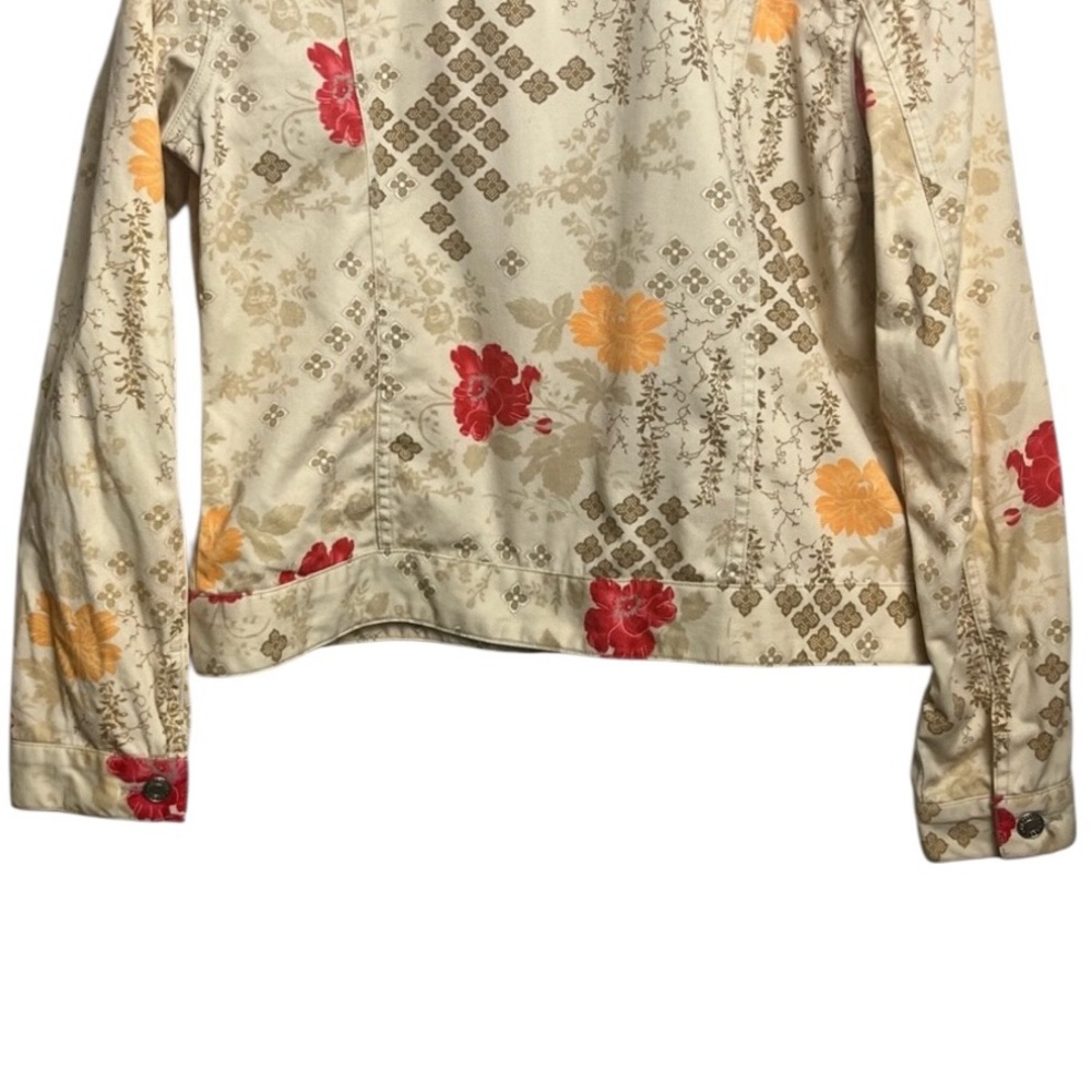 Geoffrey Beene Cream Floral Jacket - Picture 8 of 8